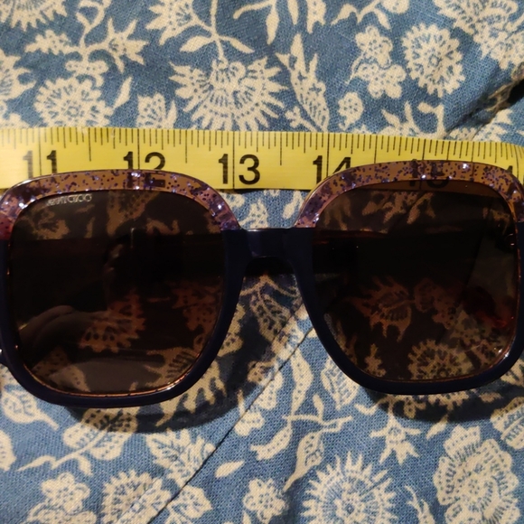 Jimmy Choo 🌞Navy Blue & copper glitter sunglasses - Picture 8 of 8